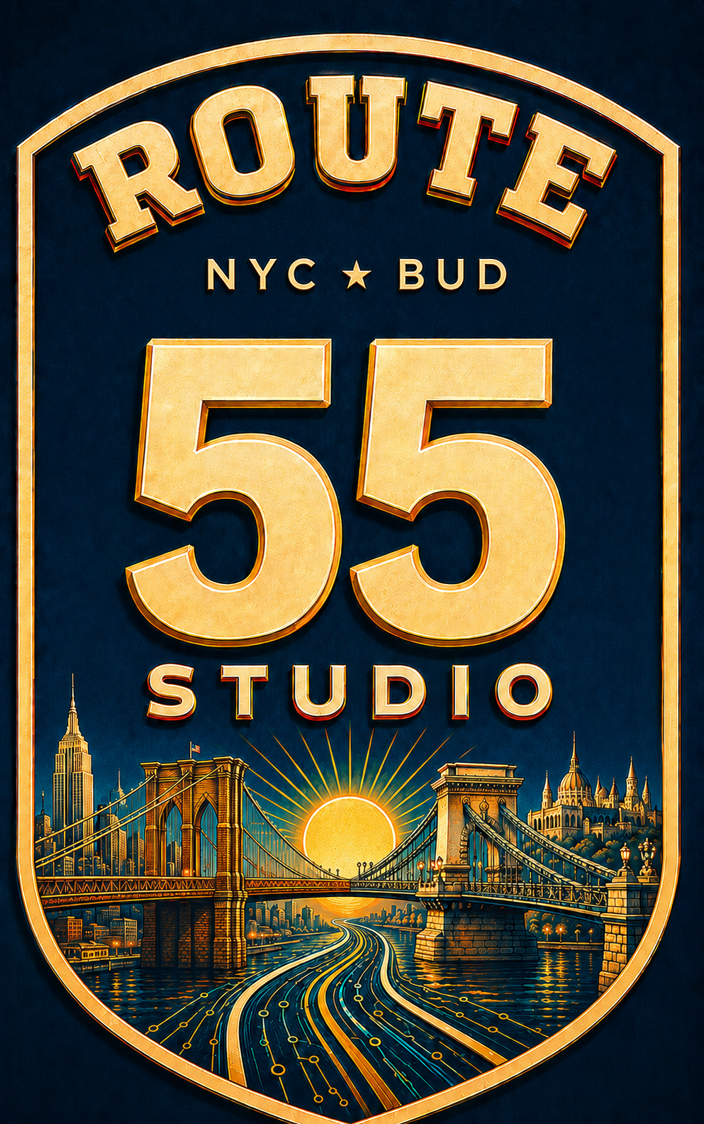Route55 Studio NYC–BUD embléma