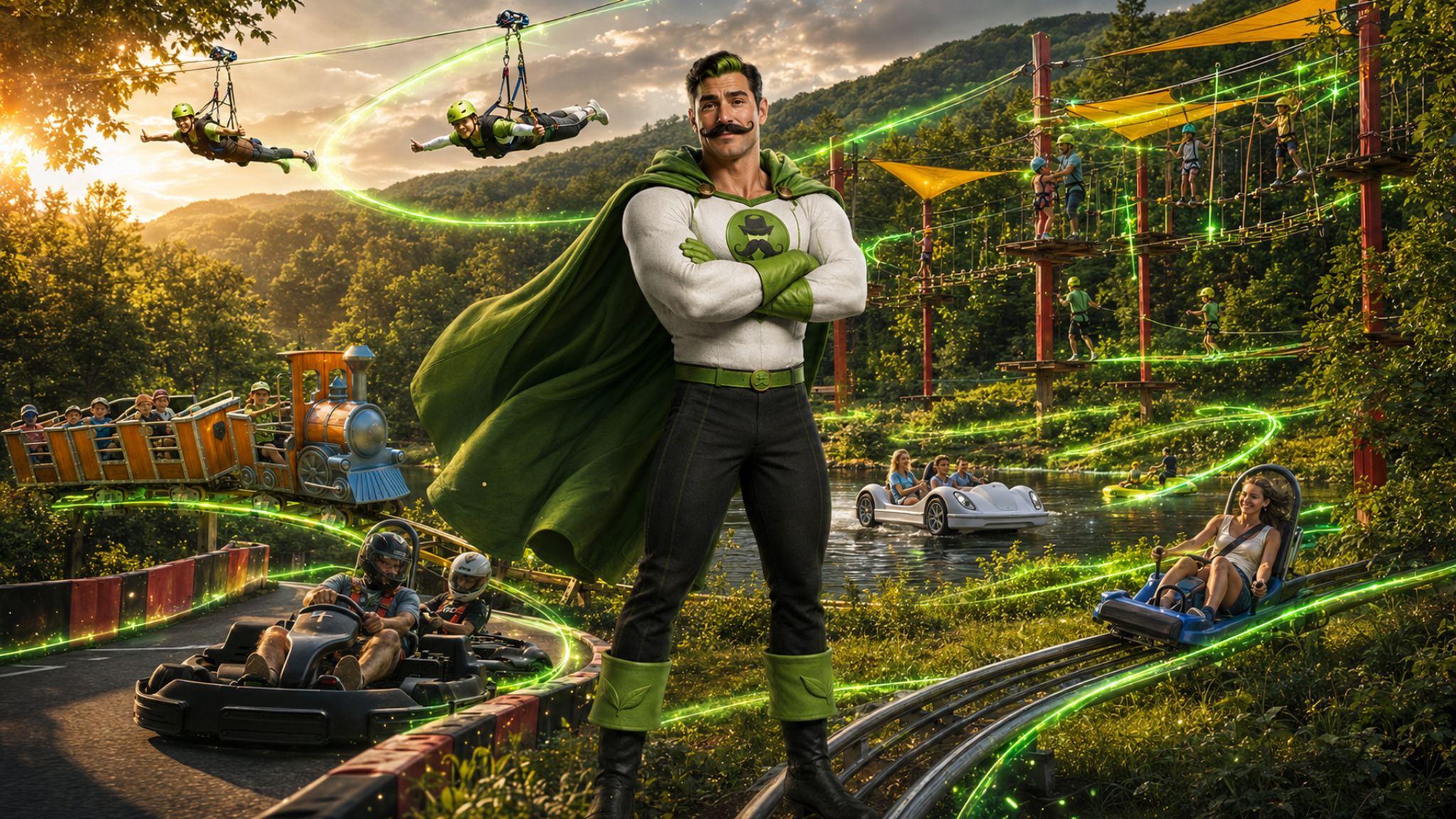 Sobri Jóska Élménypark mozifilmes kampányvilága